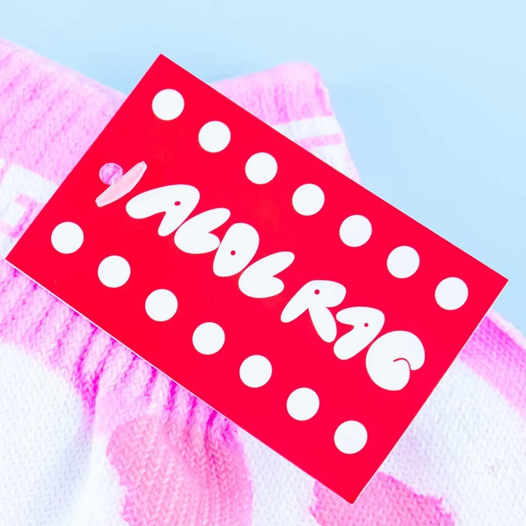 ACDC RAG Pink Panda Fingerless Gloves