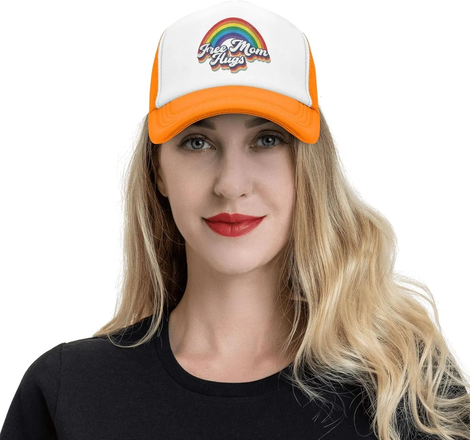 Adult Mesh Baseball Caps Adjustable Trucker Hats Breathable Snapback Caps for Women Men