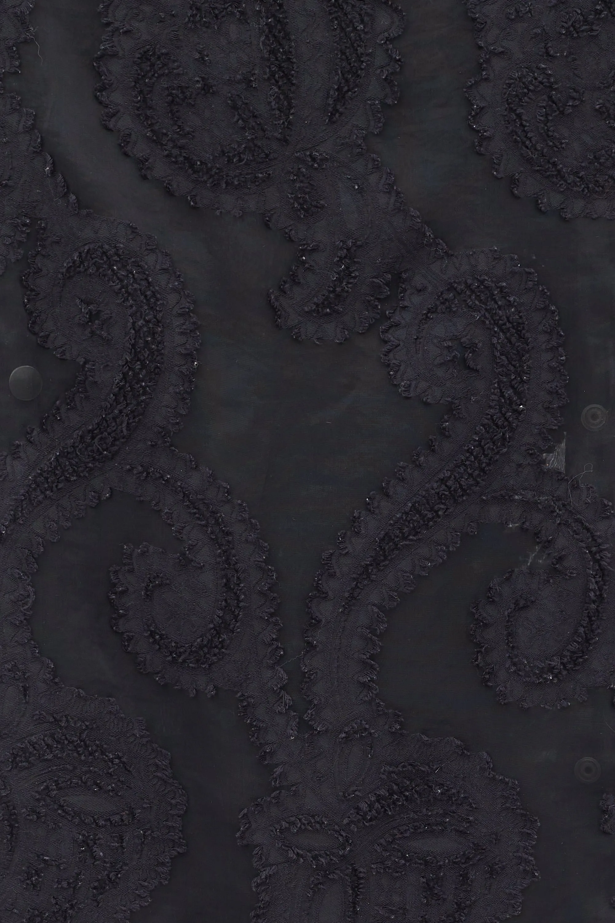 Black Sheer Paisley Bolero Scarf