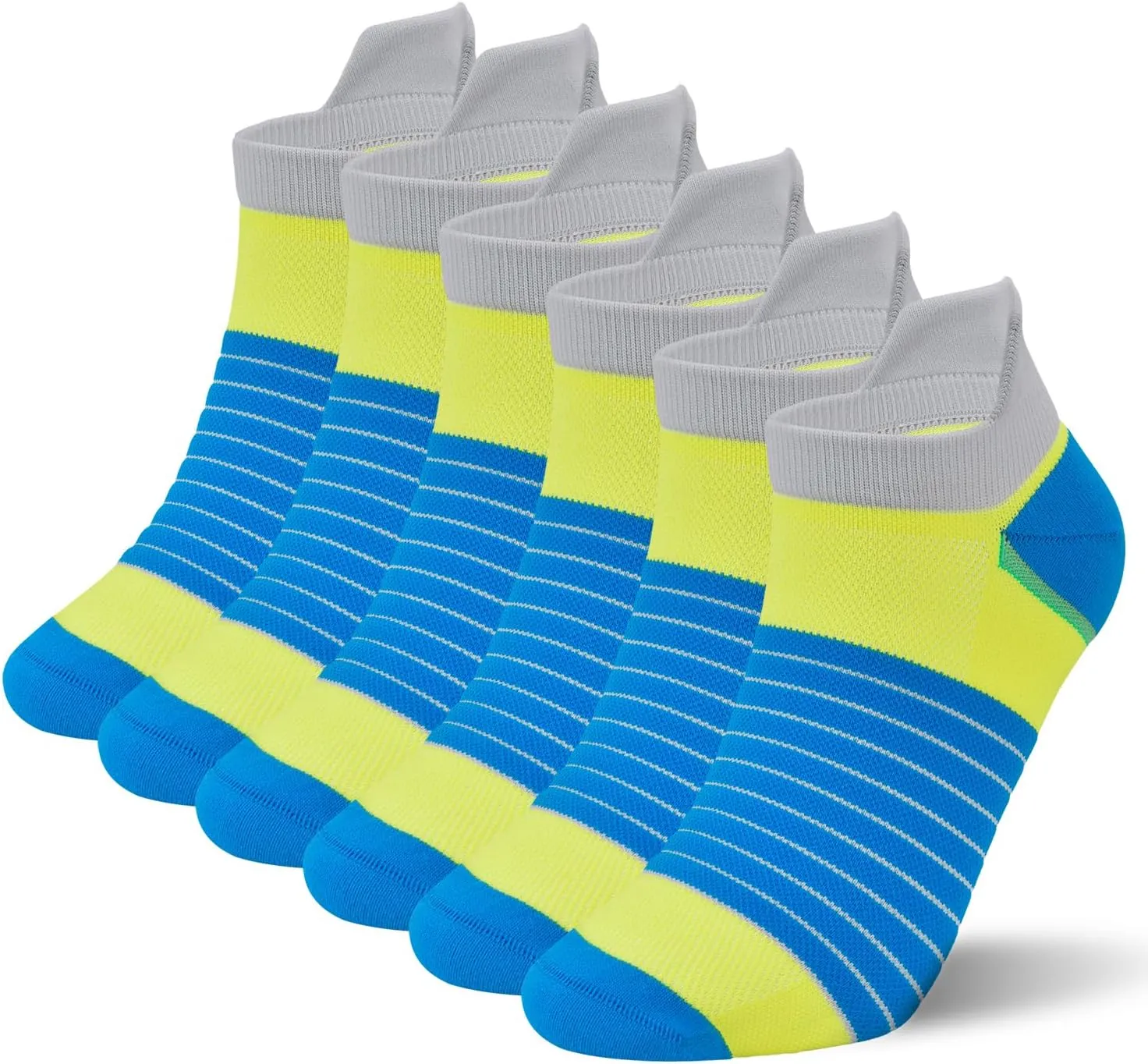 Compression Sport Running Socks For Women Men Seamless Cushion Ankle Socks Plantar Fasciitis Neuropathy Socks 3 Pairs