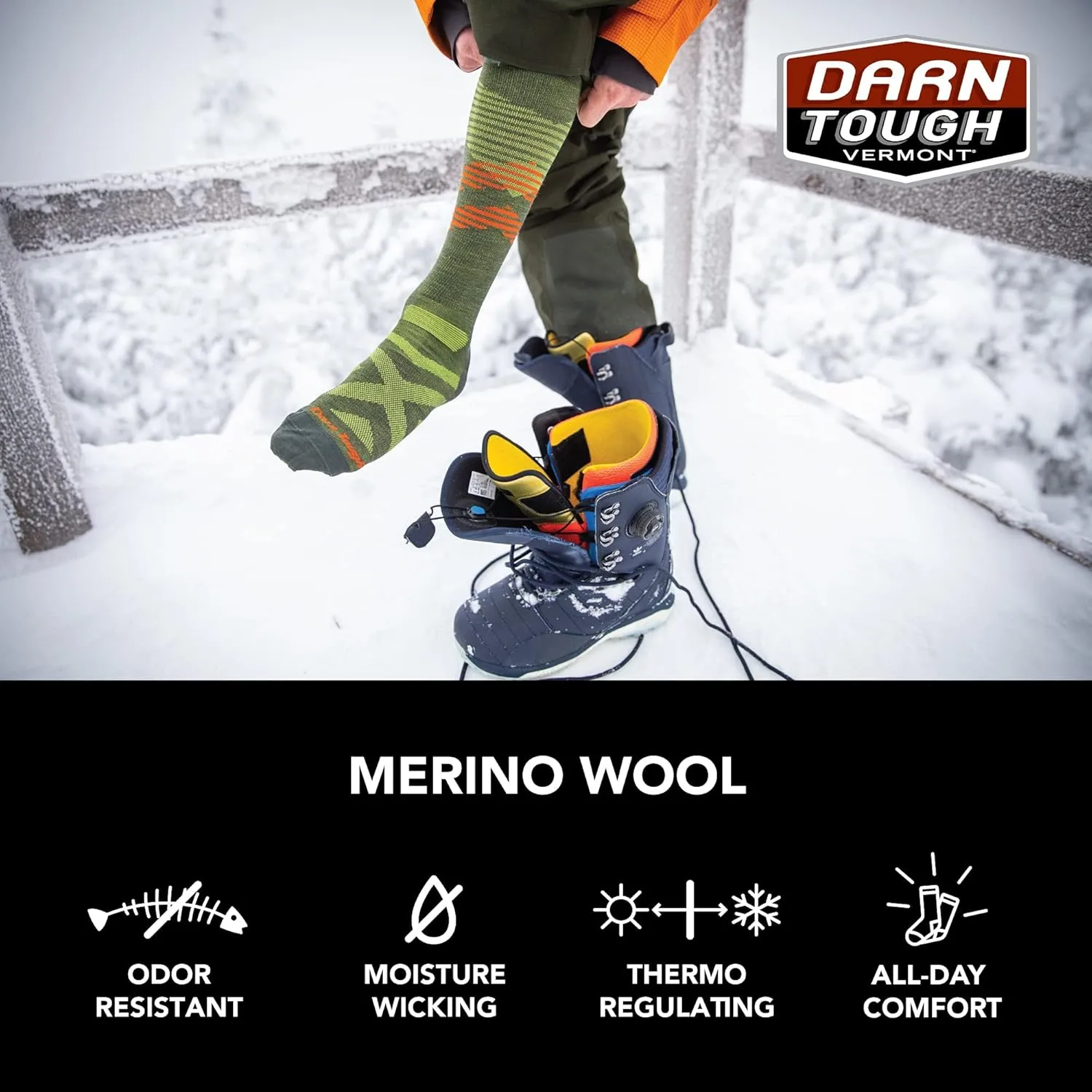 Darn Tough Men's Pennant RFL OTC Ultra-Lightweight Sock (Style 8002)