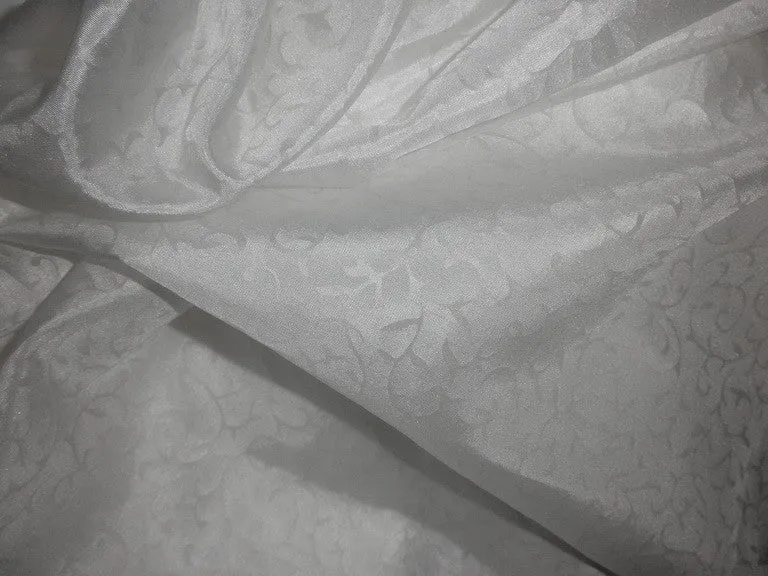 Embossed effect on Rich Ivory colour plain habotai silk 54&quot;**