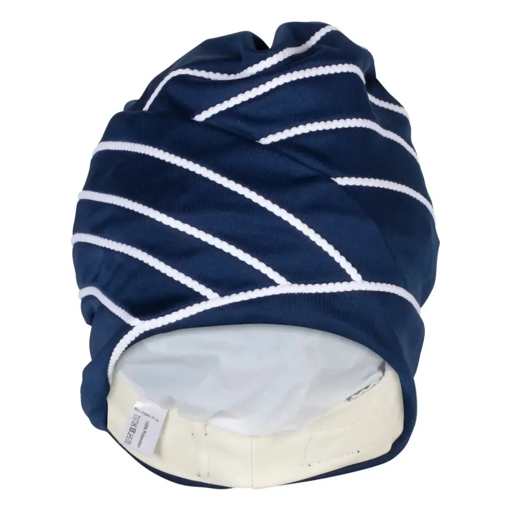 Glamorous Swim Turban Womens' Swim Hat With Velcro Fastener Navy Blue