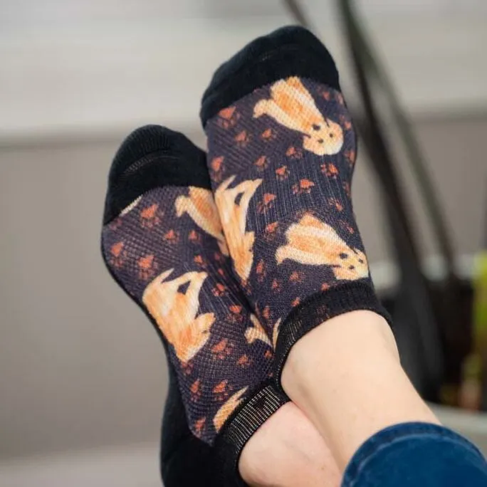 Golden Puppy Diabetic Ankle Socks