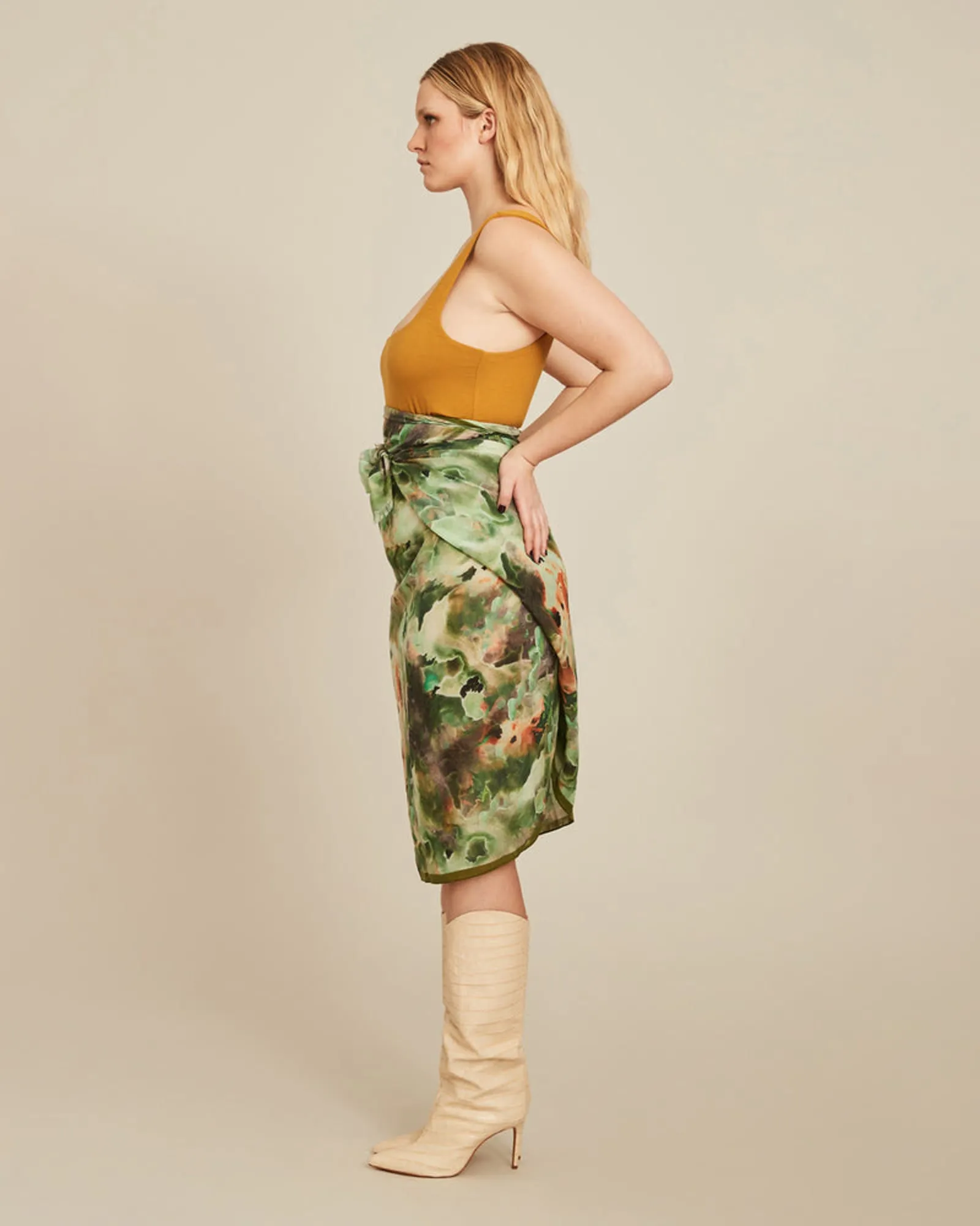 Isabella Wrap | Green Print