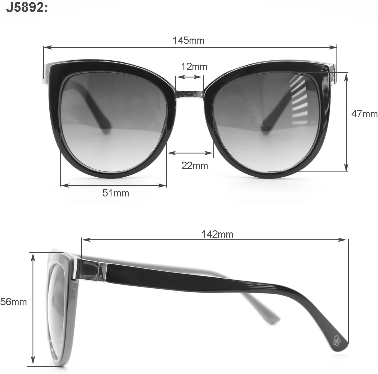 Jessica Simpson Women's Sunglasses with UV400 Protection - Glamorous Sunglasses for Women