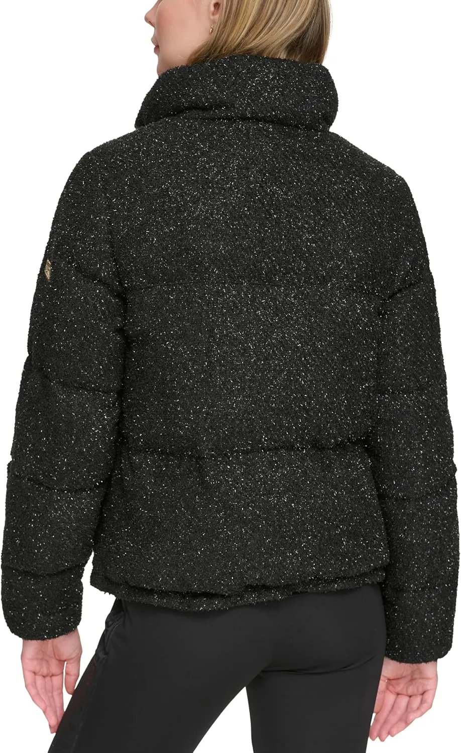 Karl Lagerfeld Paris Women's Fancy Occasional Sparkle Puffer