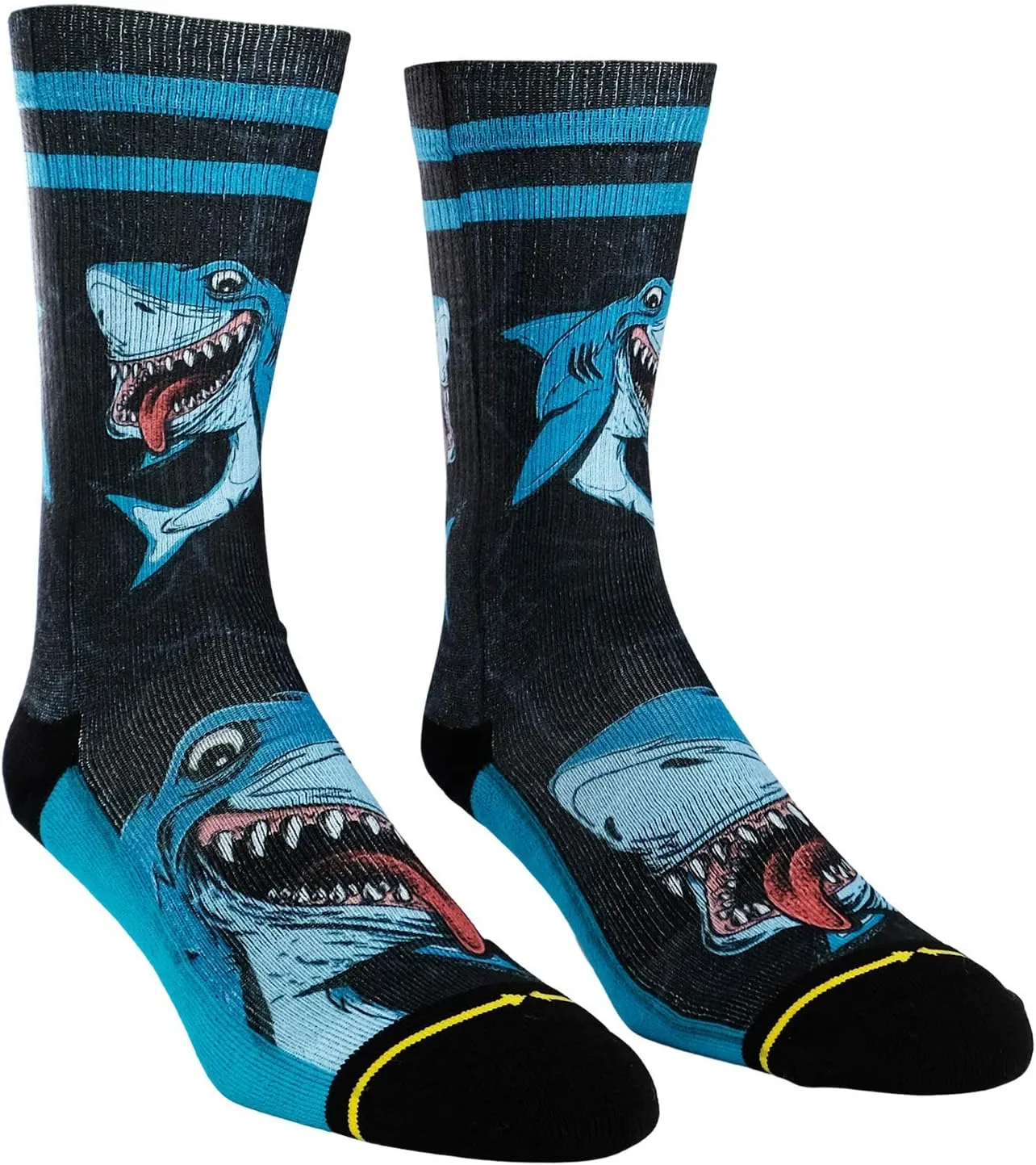 MERGE4 Steve Caballero/Hanna Minck Shark Blue Unisex Artist Crew Socks