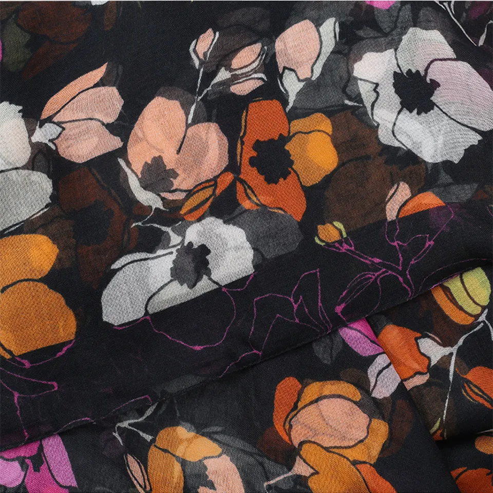 Poppy Print Scarf