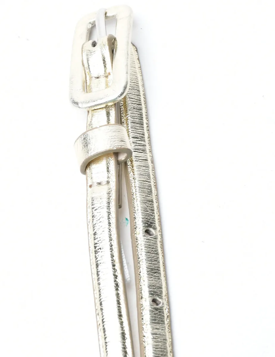 Shiny Skinny Belt - M
