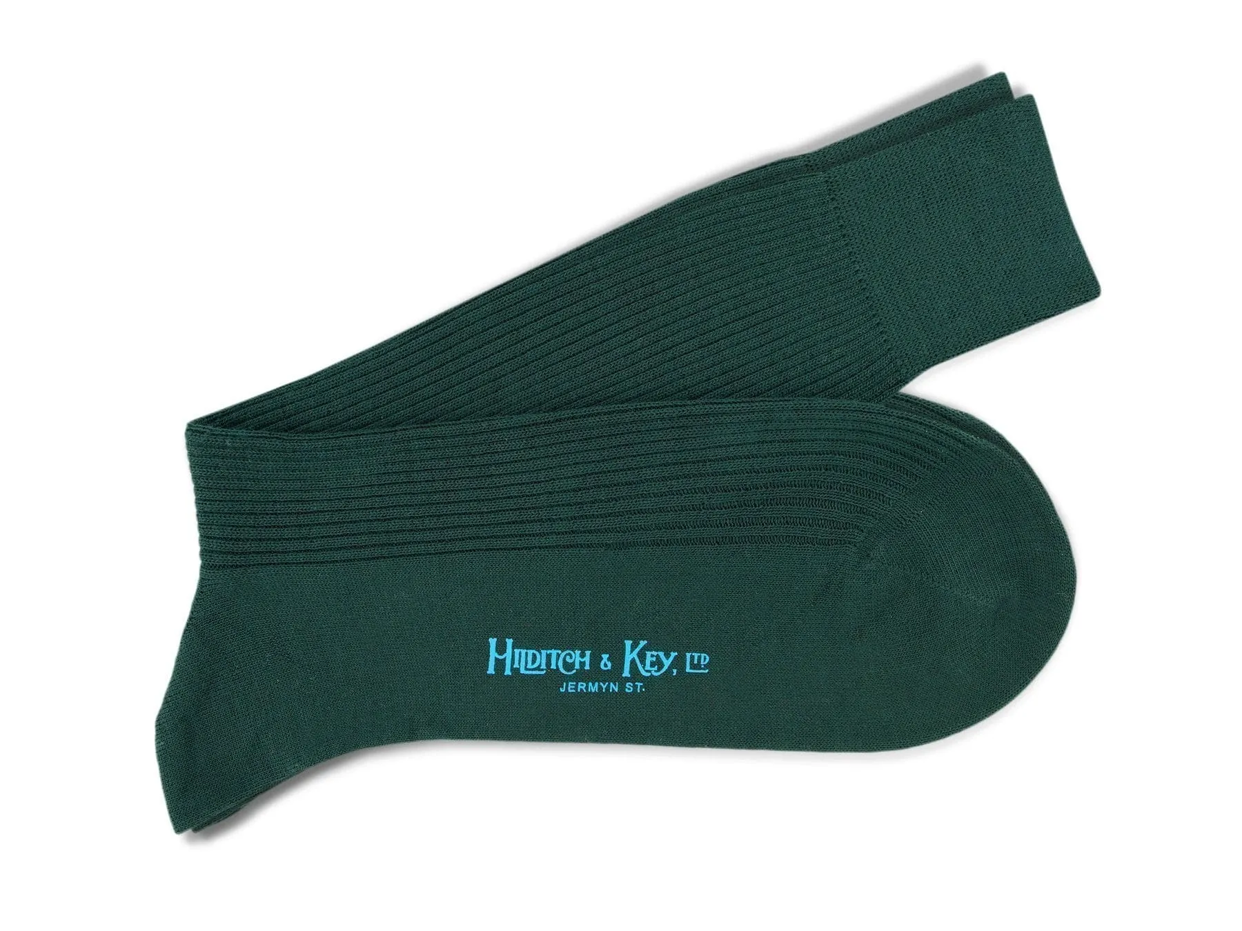 Short Green Wool Socks