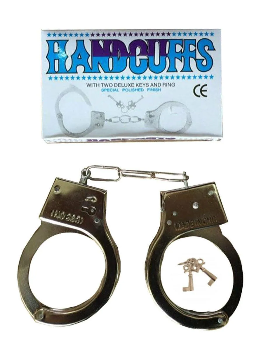 Unisex Police man Women  Officer Hat Glasses Handcuff Braces Tie Accessories