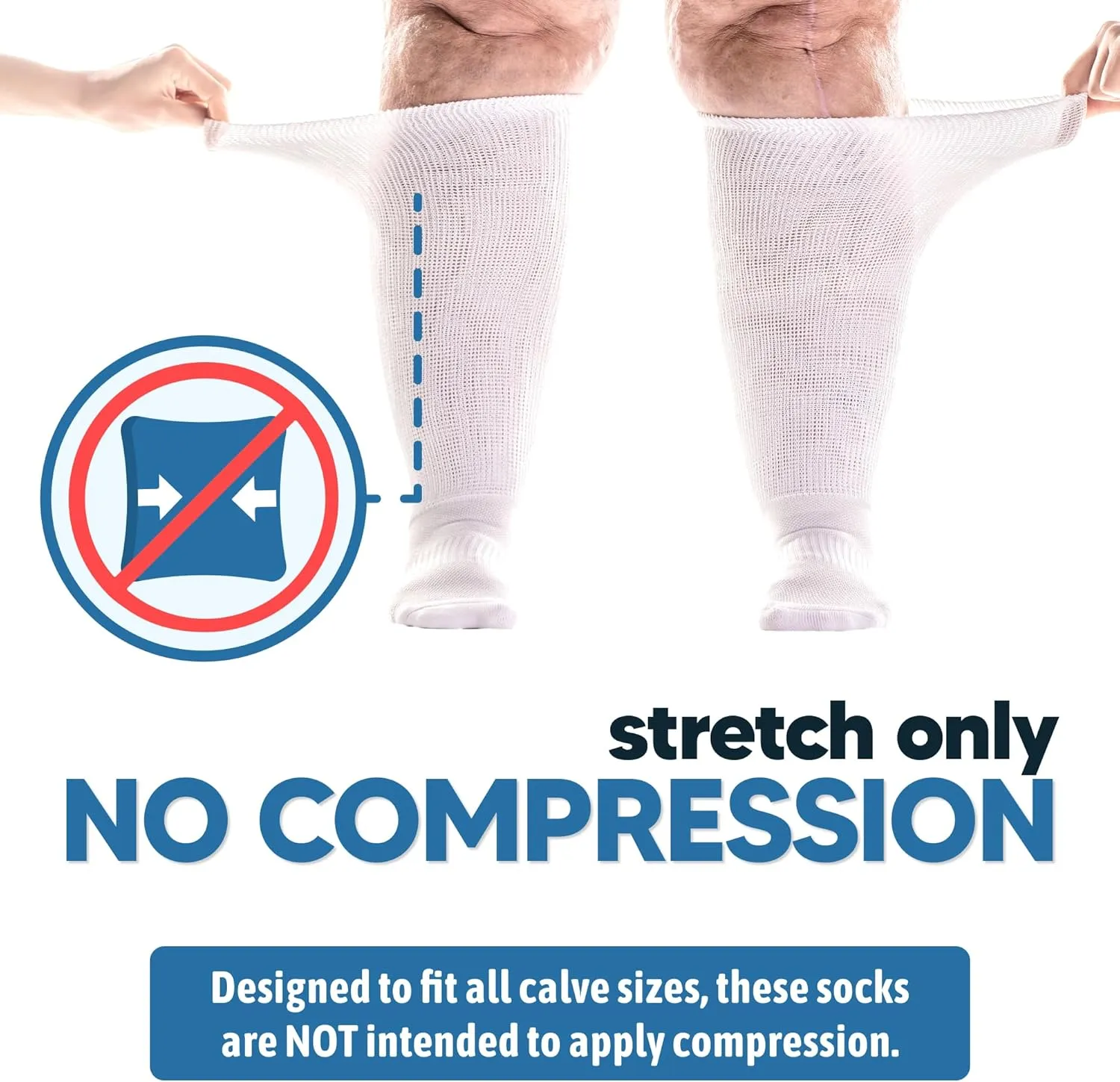 Viasox EasyStretch Diabetic Socks for Men & Women, Non Binding Top, Seamless Toe, Loose Fit, 4 Pack, Paws & Petals