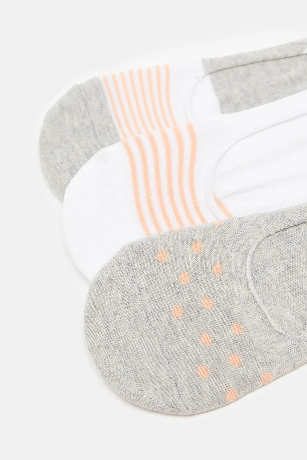 Women Assorted Plain Invisible Socks Set (3 pairs)