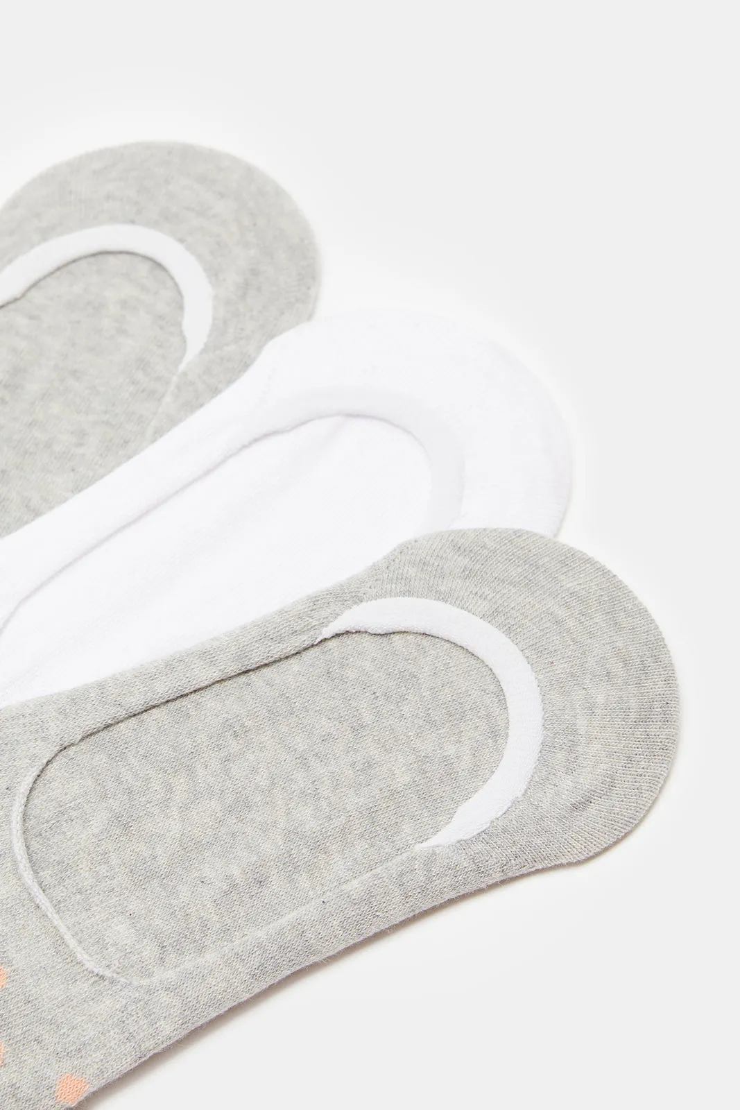 Women Assorted Plain Invisible Socks Set (3 pairs)