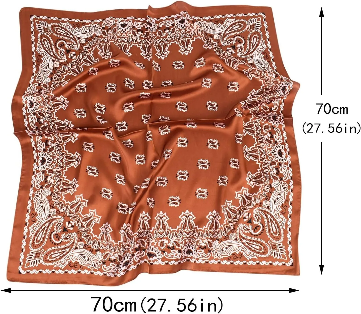 YOLAI Satin Head Scarf Silk Feeling Neck Scarves Hair Wrap For Sleeping Bandana Large Square Turban Headscarf